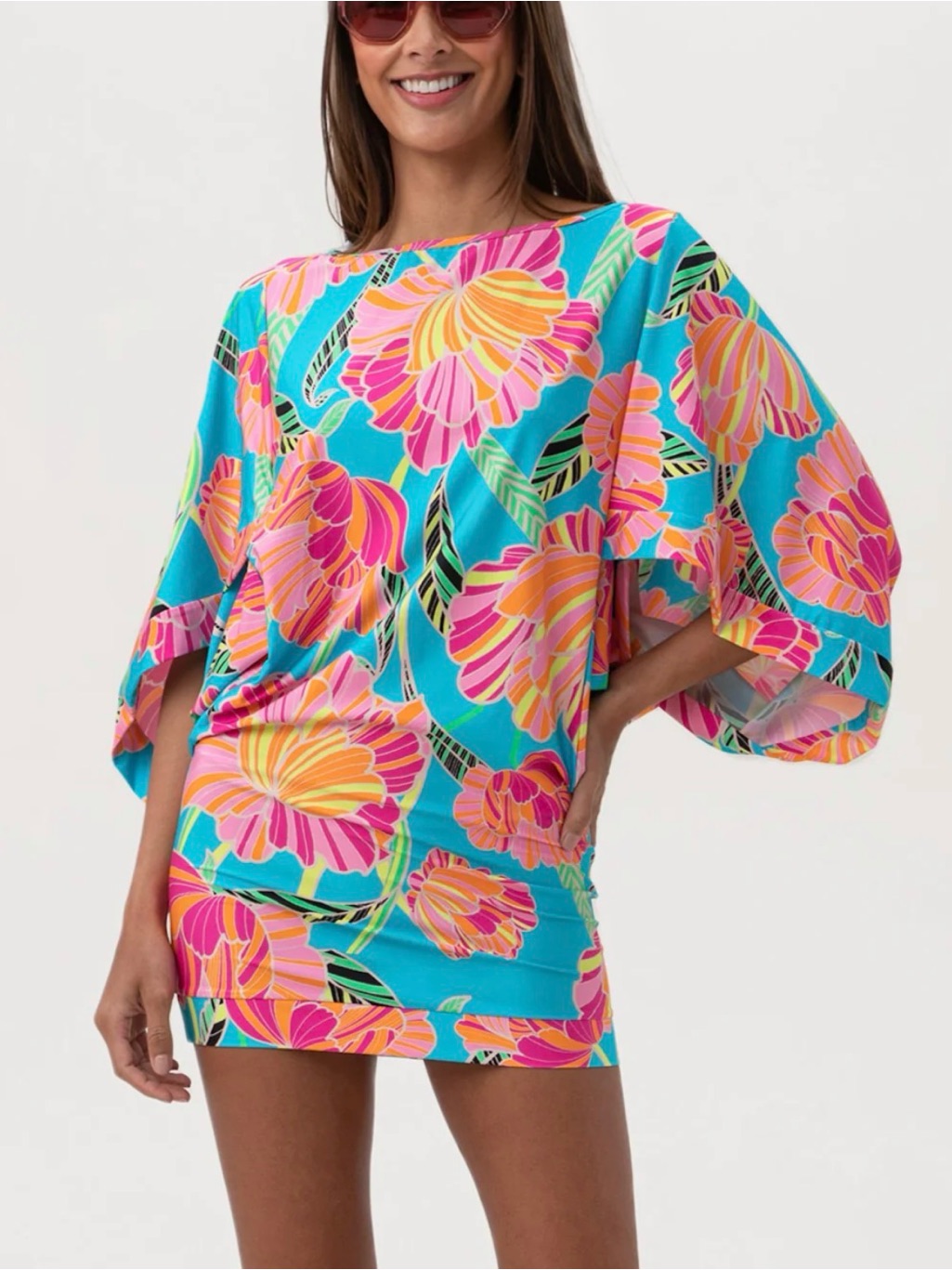Trina Turk Poppy Boatneck Tunic / Dress Med Nwt